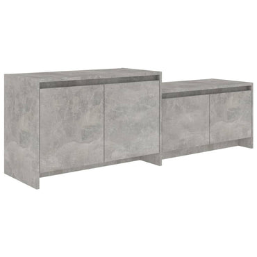 Meuble TV vidaXL gris béton 146,5x35x50 cm en bois d'ingénierie