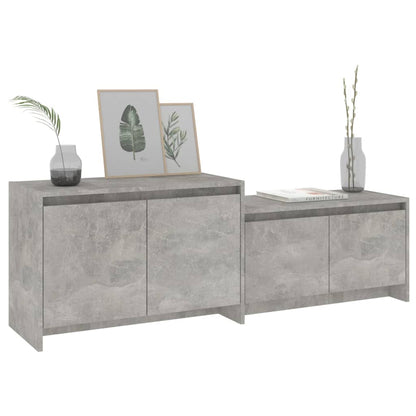 vidaXL TV-Schrank Betongrau 146,5x35x50 cm Holzwerkstoff