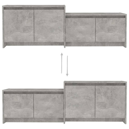 vidaXL TV-Schrank Betongrau 146,5x35x50 cm Holzwerkstoff