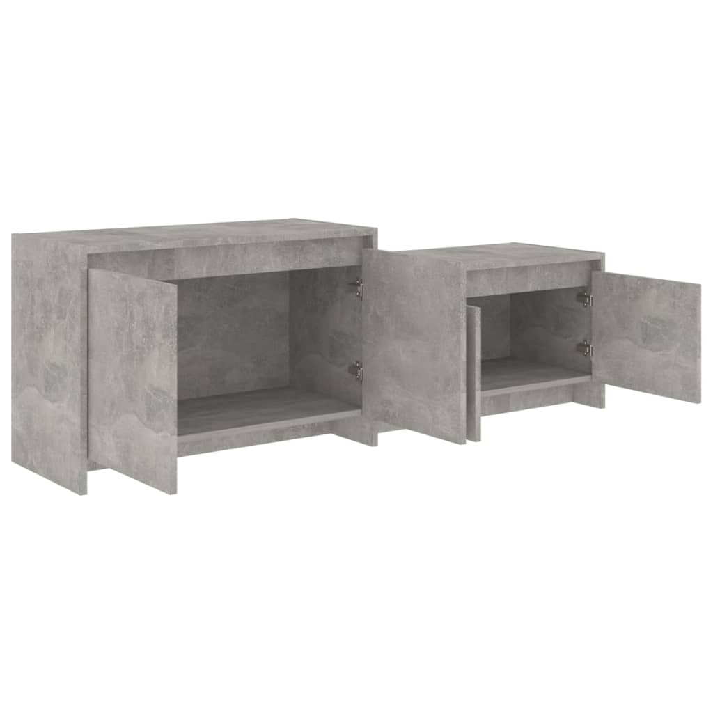 vidaXL TV-Schrank Betongrau 146,5x35x50 cm Holzwerkstoff