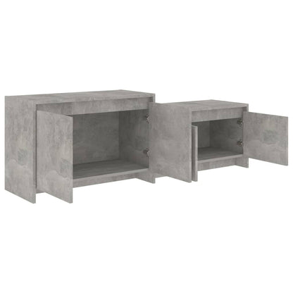 vidaXL TV-Schrank Betongrau 146,5x35x50 cm Holzwerkstoff