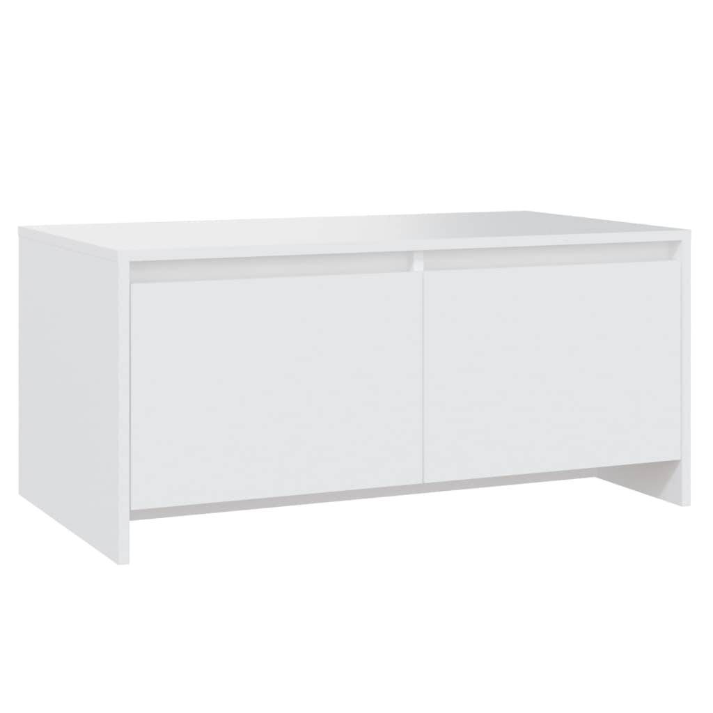 vidaXL Couchtisch Weiß 90x50x41,5 cm Holzwerkstoff