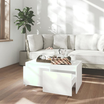 vidaXL Couchtisch Weiß 90x50x41,5 cm Holzwerkstoff