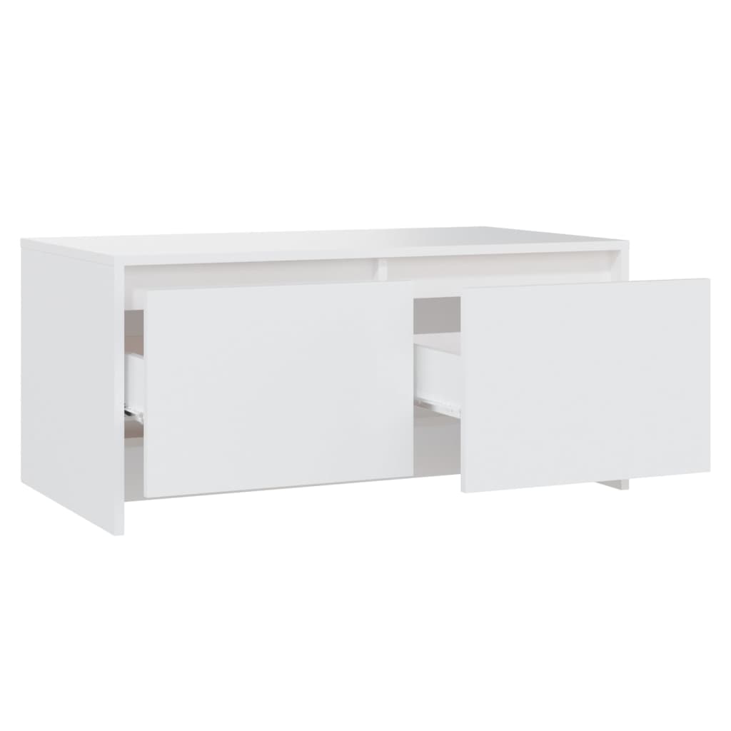 vidaXL Couchtisch Weiß 90x50x41,5 cm Holzwerkstoff
