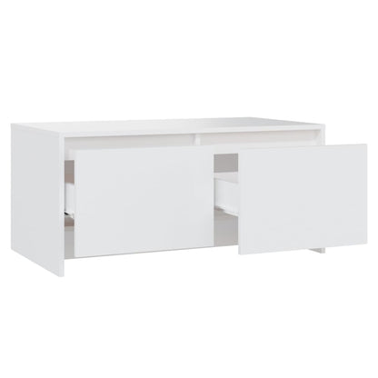 vidaXL Couchtisch Weiß 90x50x41,5 cm Holzwerkstoff