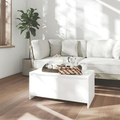 vidaXL Couchtisch Weiß 90x50x41,5 cm Holzwerkstoff