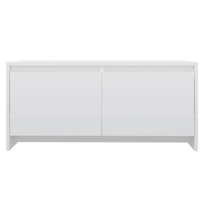 vidaXL Couchtisch Hochglanz-Weiß 90x50x41,5 cm Holzwerkstoff