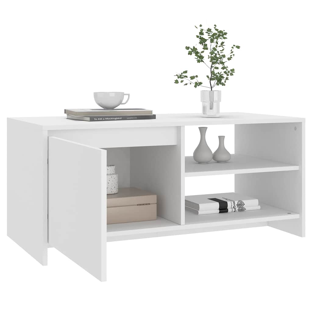 vidaXL Couchtisch Weiß 102x50x45 cm Holzwerkstoff