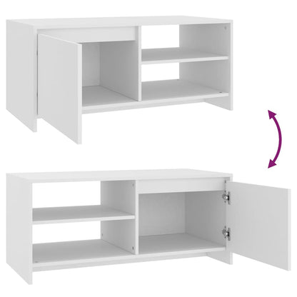 vidaXL Couchtisch Weiß 102x50x45 cm Holzwerkstoff