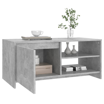 vidaXL Couchtisch Betongrau 102x50x45 cm Holzwerkstoff