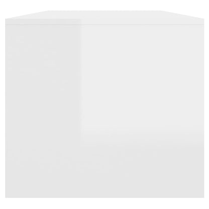 vidaXL Couchtisch Hochglanz-Weiß 102x50x45 cm Holzwerkstoff