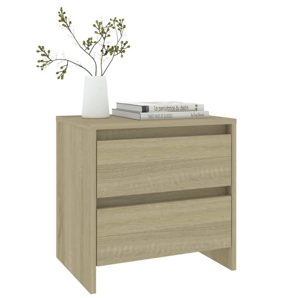 vidaXL Table de chevet chêne Sonoma 45x34,5x44,5 cm bois d'ingénierie