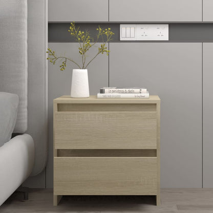 vidaXL Table de chevet chêne Sonoma 45x34,5x44,5 cm bois d'ingénierie