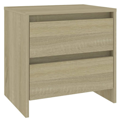 vidaXL Tables de chevet 2 pcs Chêne Sonoma 45x34,5x44,5 cm Bois d'ingénierie