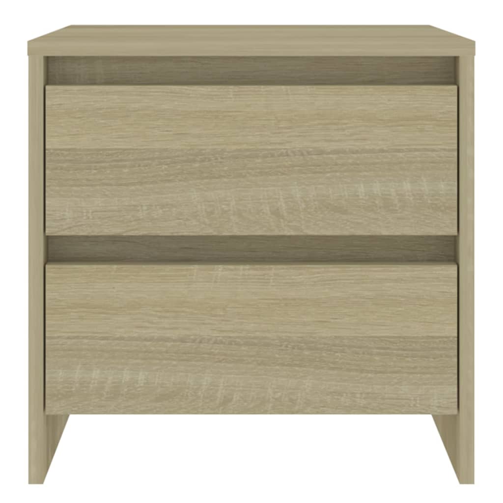 vidaXL Tables de chevet 2 pcs Chêne Sonoma 45x34,5x44,5 cm Bois d'ingénierie