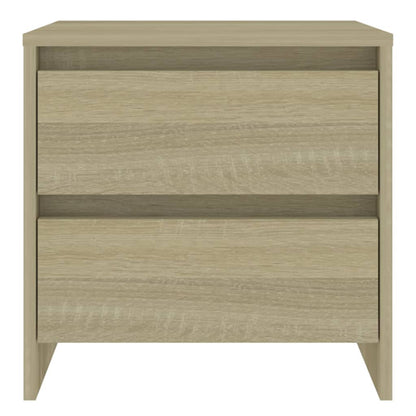 vidaXL Tables de chevet 2 pcs Chêne Sonoma 45x34,5x44,5 cm Bois d'ingénierie