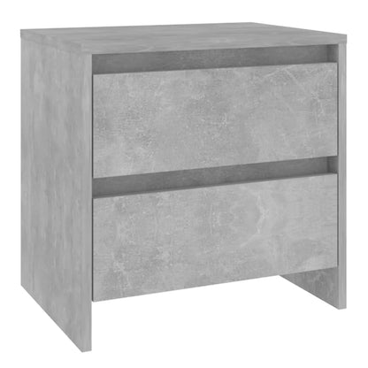 vidaXL Table de chevet gris béton 45x34,5x44,5 cm Bois d'ingénierie