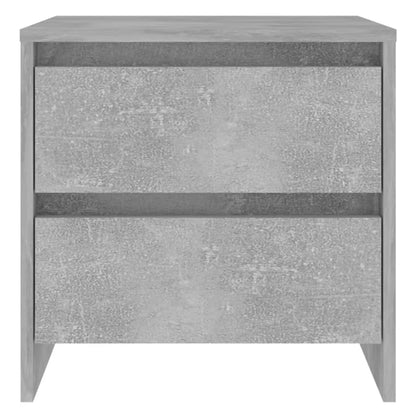 vidaXL Table de chevet gris béton 45x34,5x44,5 cm Bois d'ingénierie