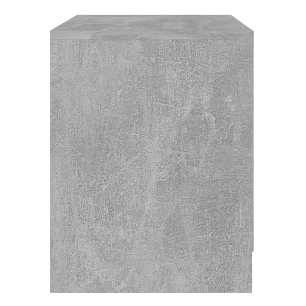 vidaXL Table de chevet gris béton 45x34,5x44,5 cm Bois d'ingénierie