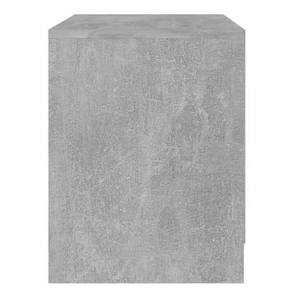 vidaXL Table de chevet gris béton 45x34,5x44,5 cm Bois d'ingénierie