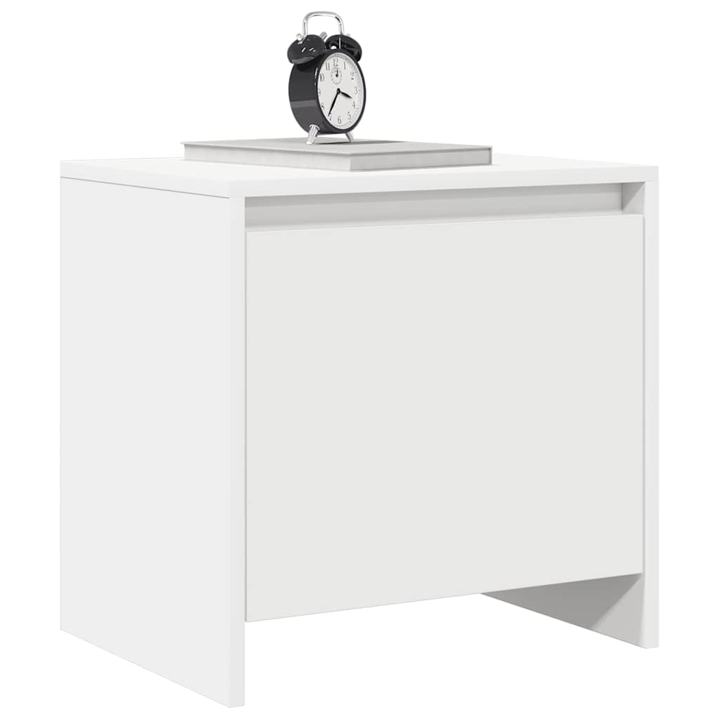 vidaXL Nachttische 2 Stk. Weiß 45x34x44,5 cm Holzwerkstoff