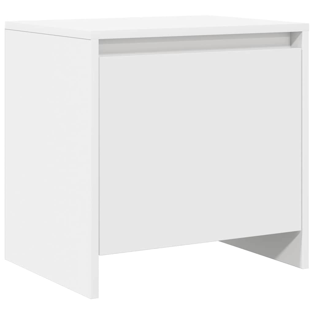 vidaXL Nachttische 2 Stk. Weiß 45x34x44,5 cm Holzwerkstoff