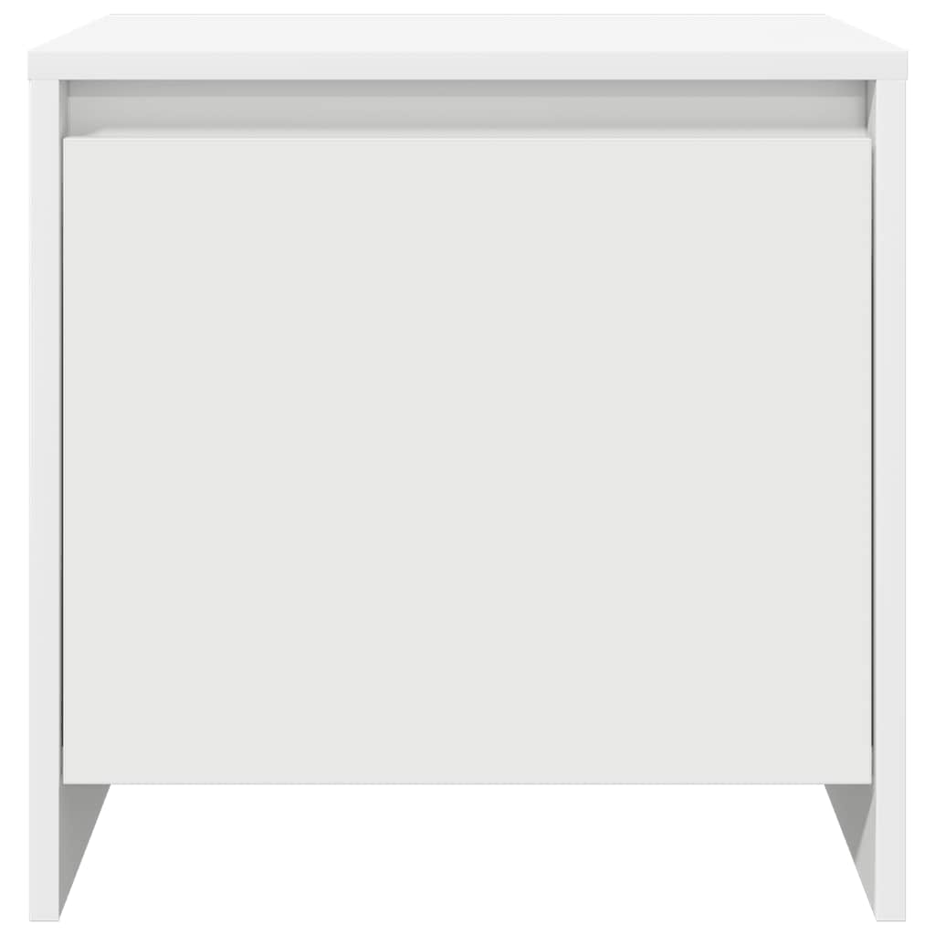 vidaXL Nachttische 2 Stk. Weiß 45x34x44,5 cm Holzwerkstoff