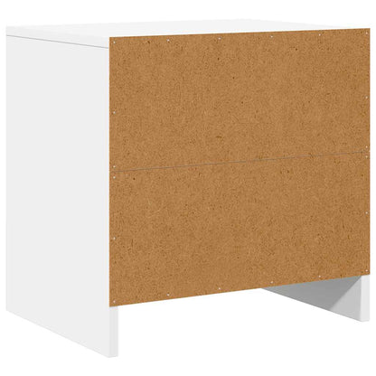 vidaXL Nachttische 2 Stk. Weiß 45x34x44,5 cm Holzwerkstoff