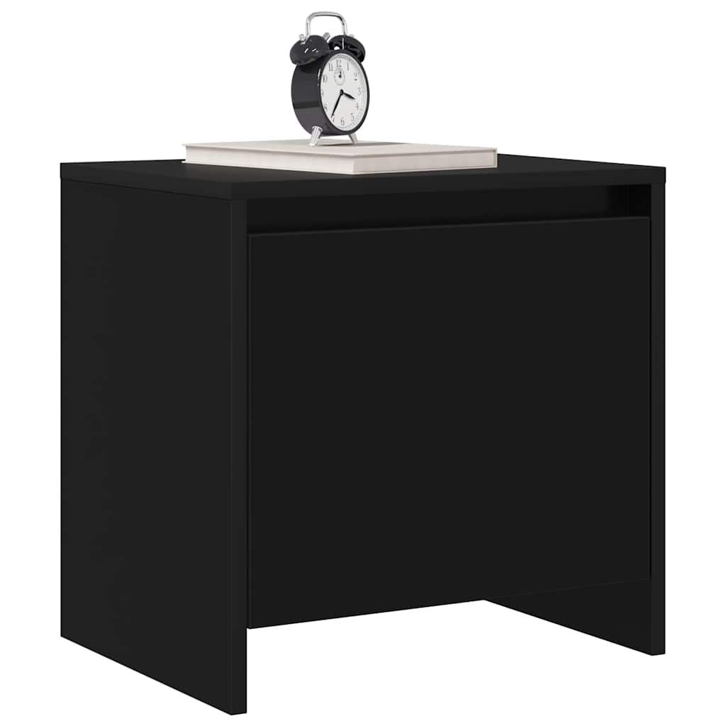 vidaXL Nachttisch Schwarz 45x34x44,5 cm Holzwerkstoff