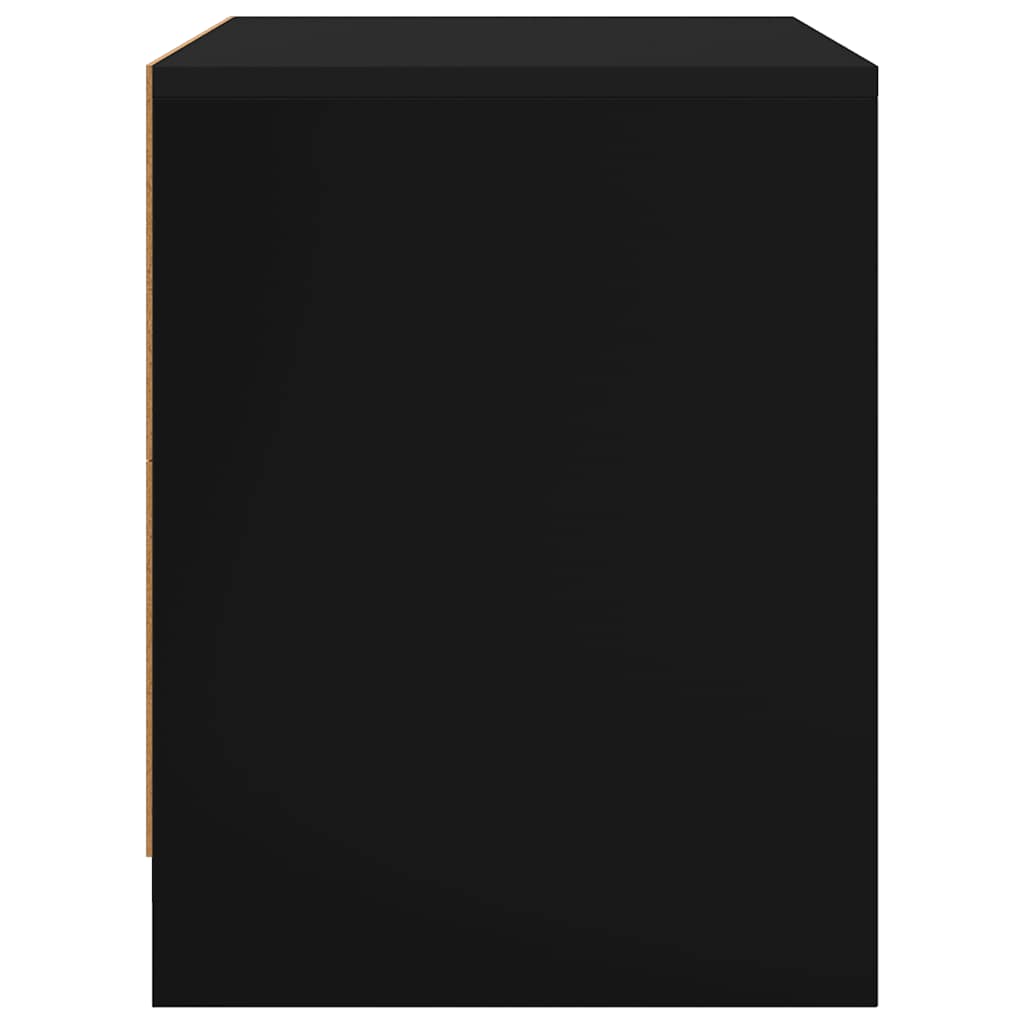 vidaXL Nachttisch Schwarz 45x34x44,5 cm Holzwerkstoff