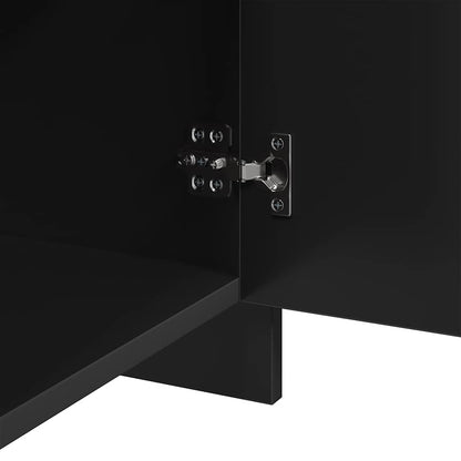 vidaXL Nachttische 2 Stk. Schwarz 45x34x44,5 cm Holzwerkstoff