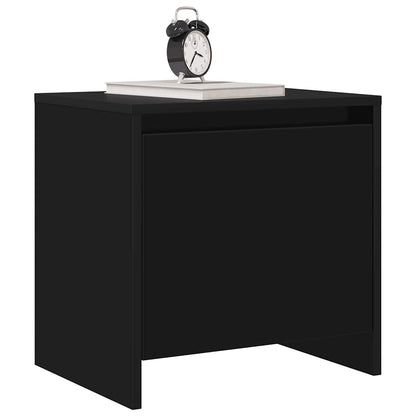 vidaXL Nachttische 2 Stk. Schwarz 45x34x44,5 cm Holzwerkstoff
