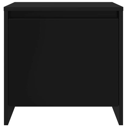 vidaXL Nachttische 2 Stk. Schwarz 45x34x44,5 cm Holzwerkstoff