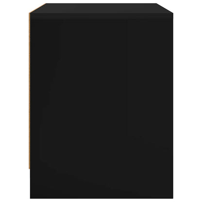 vidaXL Nachttische 2 Stk. Schwarz 45x34x44,5 cm Holzwerkstoff