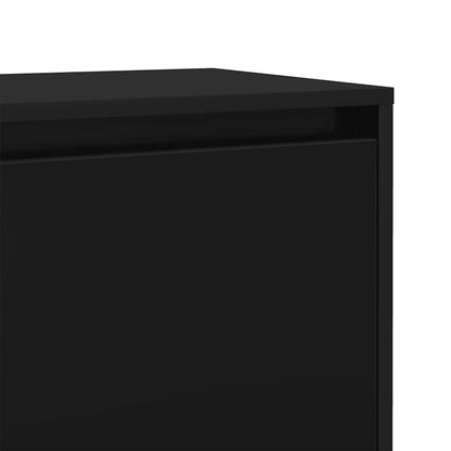 vidaXL Nachttische 2 Stk. Schwarz 45x34x44,5 cm Holzwerkstoff