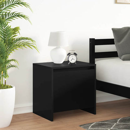 vidaXL Nachttische 2 Stk. Schwarz 45x34x44,5 cm Holzwerkstoff