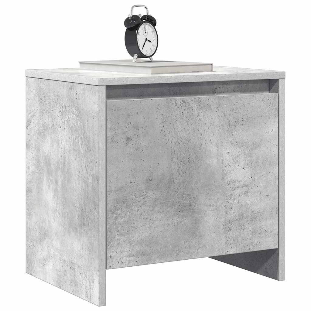 vidaXL Nachttische 2 Stk. Betongrau 45x34x44,5 cm Holzwerkstoff
