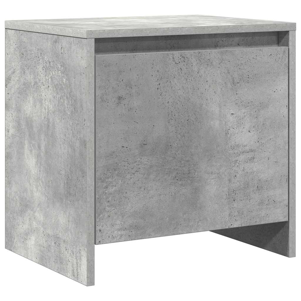 vidaXL Nachttische 2 Stk. Betongrau 45x34x44,5 cm Holzwerkstoff