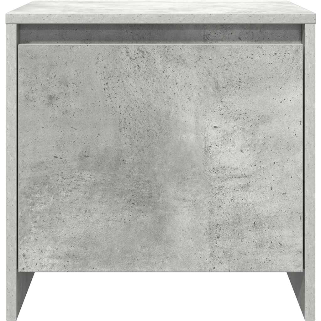vidaXL Nachttische 2 Stk. Betongrau 45x34x44,5 cm Holzwerkstoff