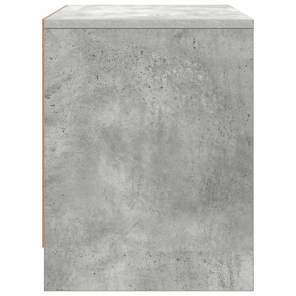 vidaXL Nachttische 2 Stk. Betongrau 45x34x44,5 cm Holzwerkstoff