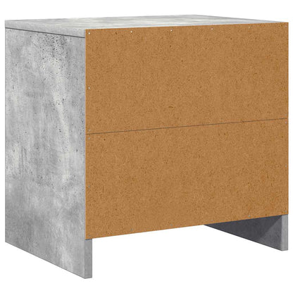vidaXL Nachttische 2 Stk. Betongrau 45x34x44,5 cm Holzwerkstoff