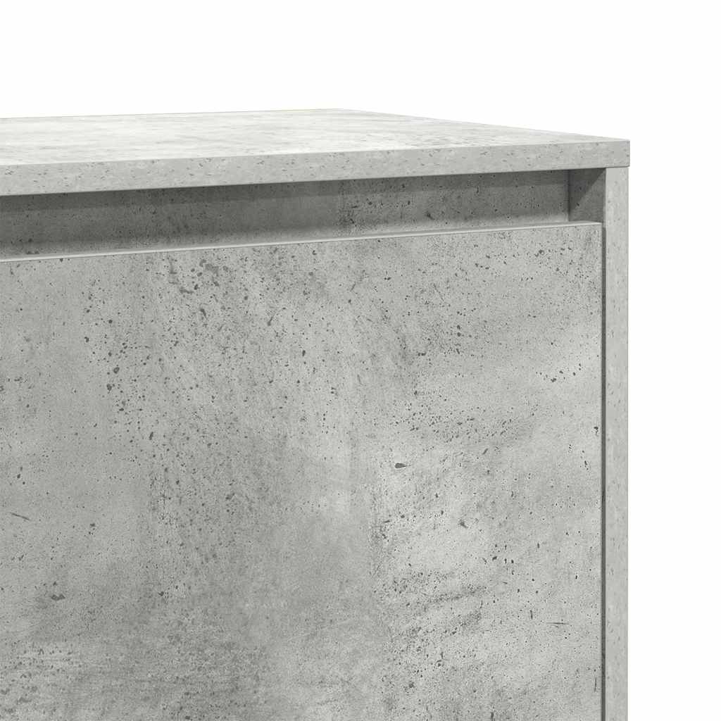 vidaXL Nachttische 2 Stk. Betongrau 45x34x44,5 cm Holzwerkstoff