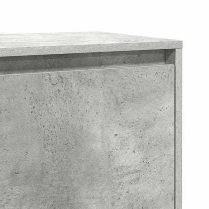 vidaXL Nachttische 2 Stk. Betongrau 45x34x44,5 cm Holzwerkstoff