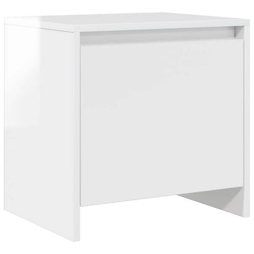vidaXL Nachttisch Hochglanz-Weiß 45x34x44,5 cm Holzwerkstoff