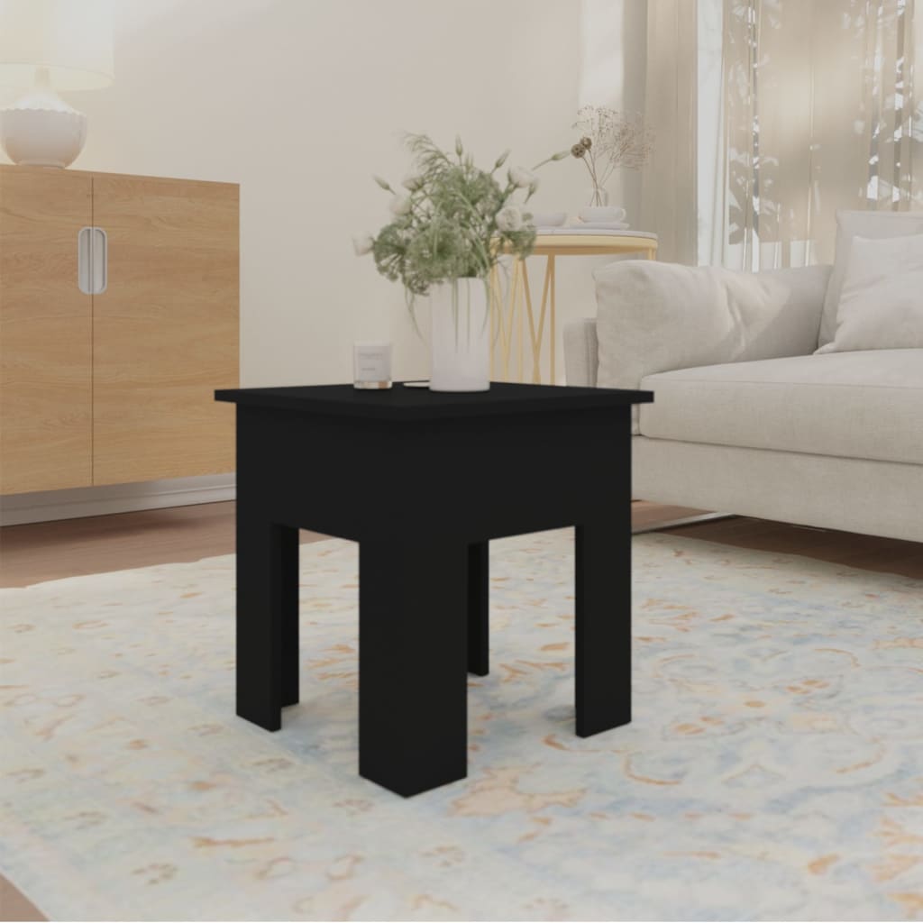 vidaXL Couchtisch Schwarz 40x40x42 cm Holzwerkstoff