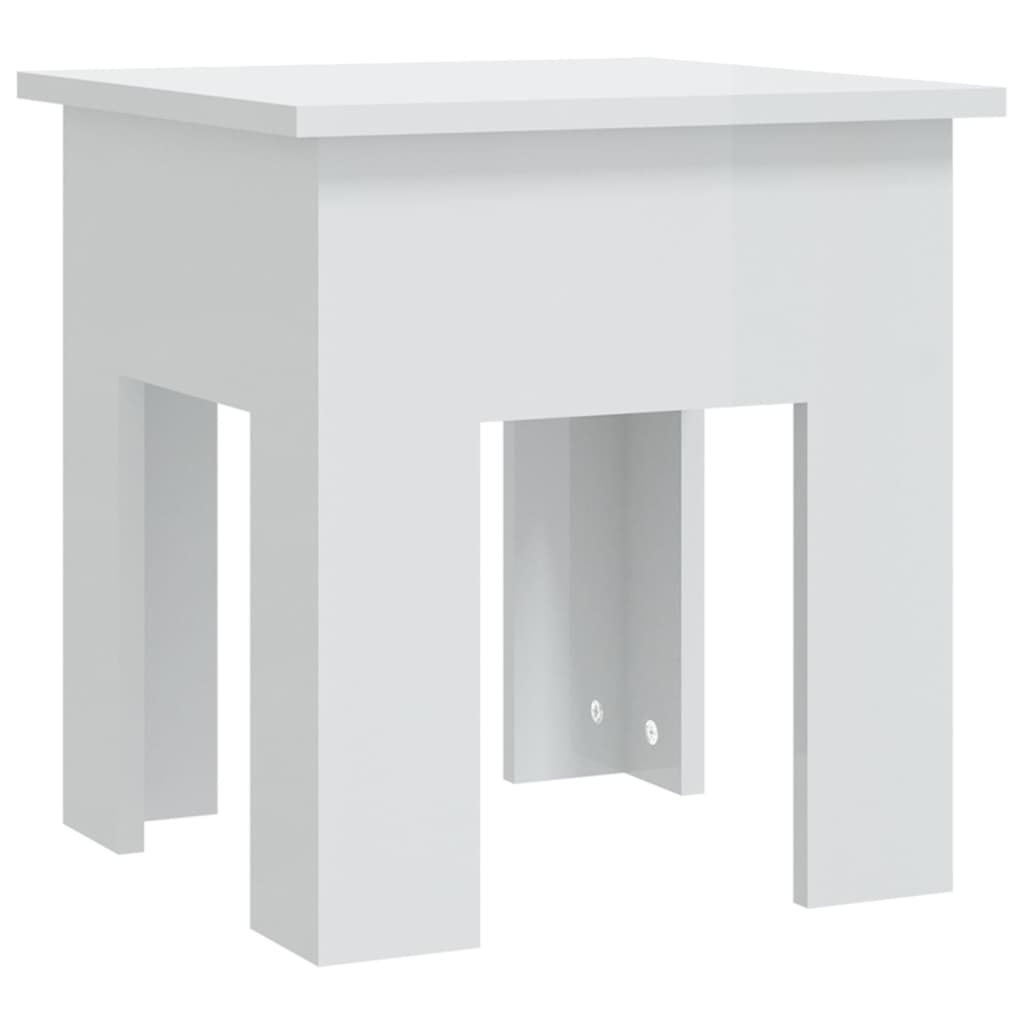 vidaXL Couchtisch Hochglanz-Weiß 40x40x42 cm Holzwerkstoff