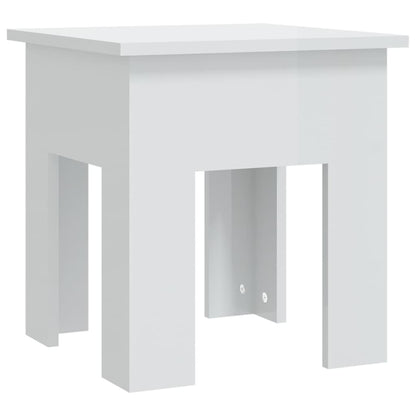 vidaXL Couchtisch Hochglanz-Weiß 40x40x42 cm Holzwerkstoff