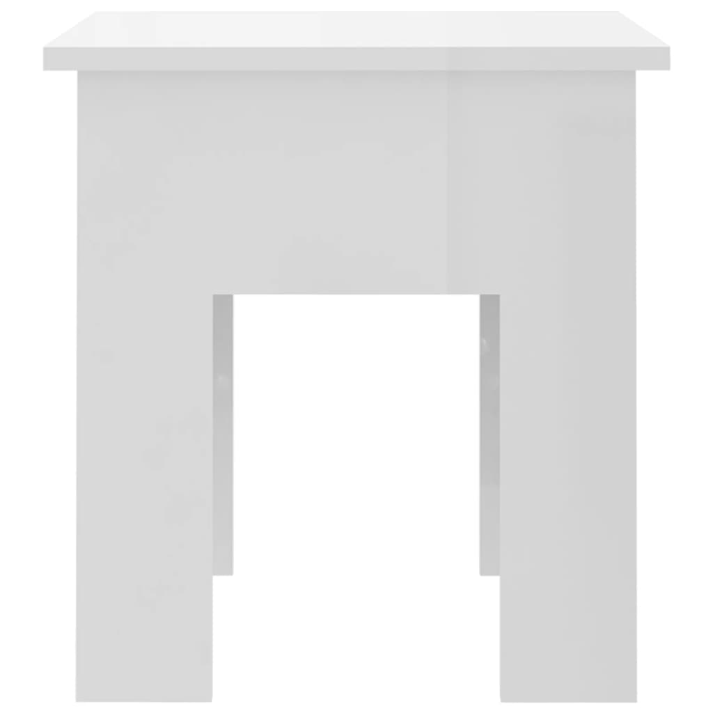 vidaXL Couchtisch Hochglanz-Weiß 40x40x42 cm Holzwerkstoff