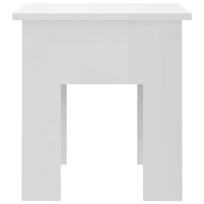 vidaXL Couchtisch Hochglanz-Weiß 40x40x42 cm Holzwerkstoff