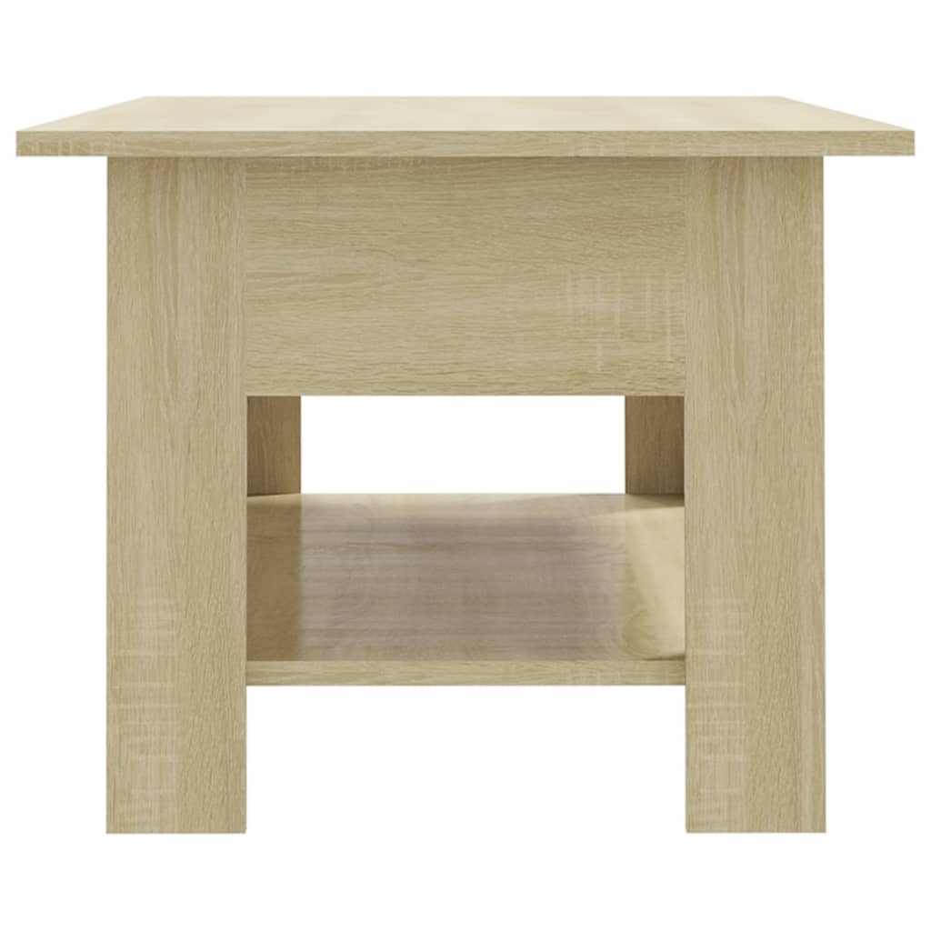 vidaXL Table basse chêne Sonoma 102x55x42 cm bois d'ingénierie